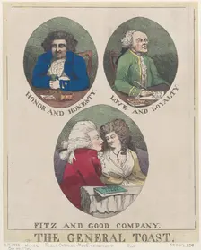 The General Toast: Honor and Honesty, Love and Loyalty, Fitz and Good Company,..., October 20, 1786. Creator: Anon