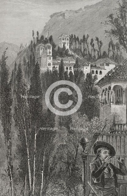 The Generalife, Granada, Andalusia, Spain, 1890.  Creator: Unknown.