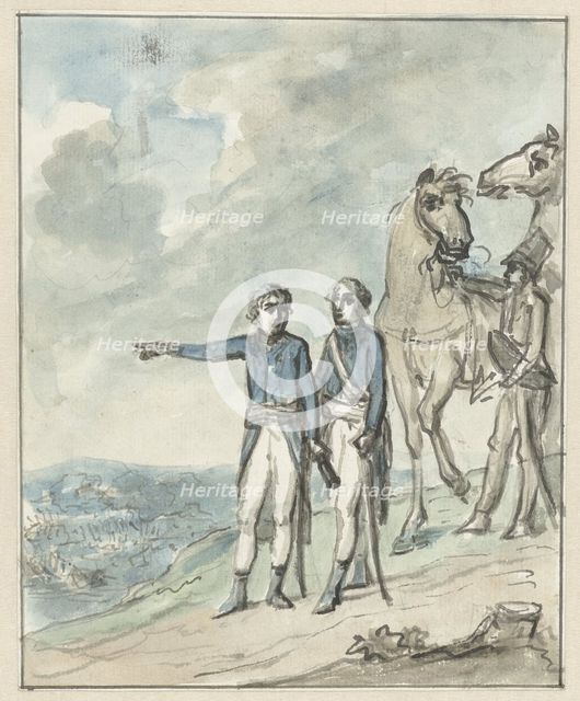 The Generals Napoleon and Berthier, 1801. Creator: Juriaan Andriessen.