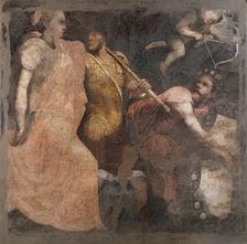 The generosity of Scipio Africanus, c.1557. Creator: Gambara, Lattanzio (around 1530-1574)