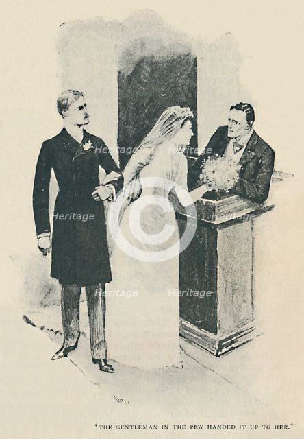 'The Gentleman In The Few Handed It Up To Her', 1892. Artist: Sidney E Paget.