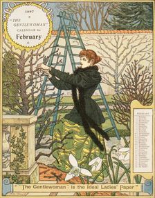 "The Gentlewoman" Calendar for February 1897. Creator: Unknown