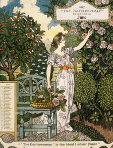"The Gentlewoman" Calendar for June 1897. Creator: Unknown