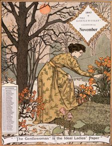 "The Gentlewoman" Calendar for November 1897. Creator: Unknown