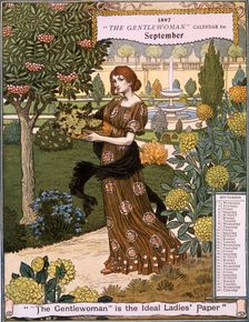 "The Gentlewoman" Calendar for September 1897. Creator: Unknown