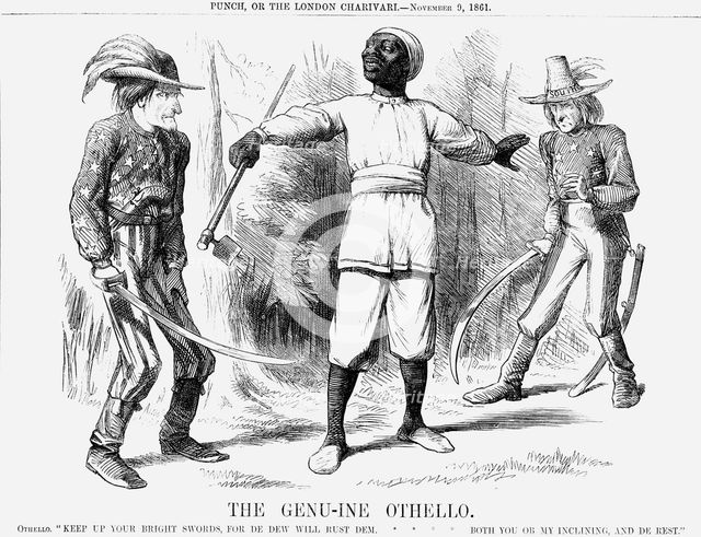 'The Genu-ine Othello', 1861. Creator: Unknown.