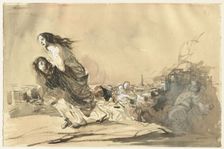 "The German troups received the formal order to spare private property". Creator: Jean Louis Forain (French, 1852-1931)