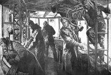 The German Air Fleet; Command post in a forward platform, during a raid..., 1917. Creator: Unknown