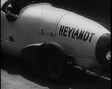 The German Built Heylandt Rocket Propelled Car, 1931. Creator: British Pathe Ltd