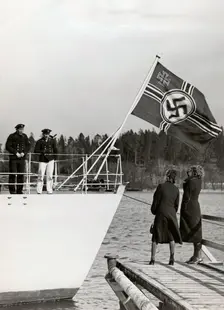 The German destroyer Max Schultz Södertälje, Sweden, 1938. Creator: Karl Sandels