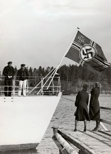 The German destroyer Max Schultz Södertälje, Sweden, 1938. Creator: Karl Sandels