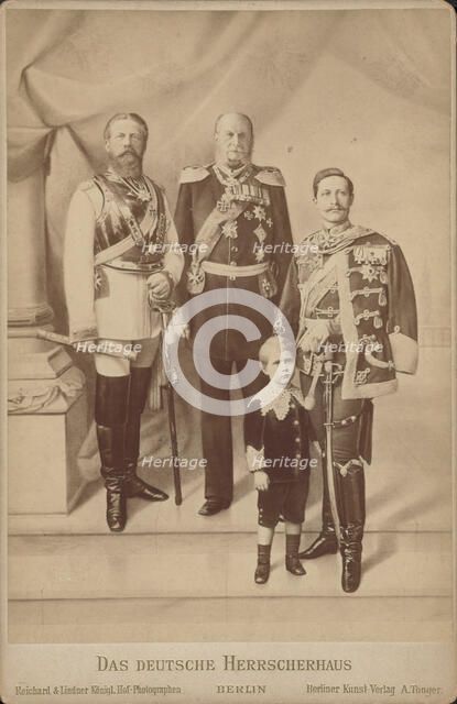 The German dynasty , c. 1888. Creator: Photo studio Reichard & Lindner, Berlin  .