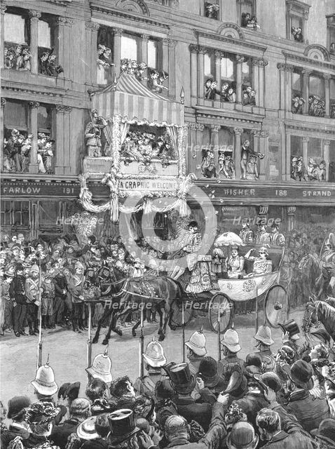 'The German Emperor's visit to the City', 1891. Creator: R Barnes.