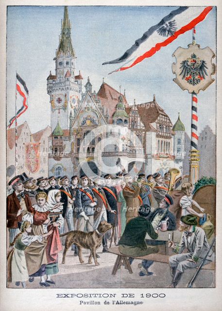The German pavilion at the Universal Exhibition of 1900, Paris, 1900. Artist: Unknown