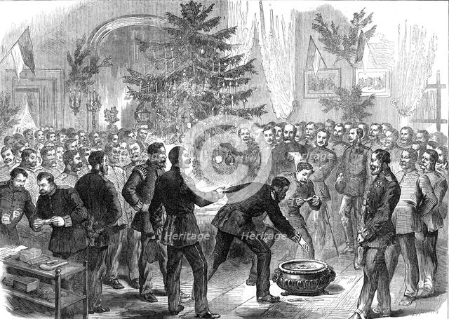 The Germans' Christmas Eve in France, 1871. Creator: Unknown.