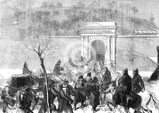 The Germans entering Mont Valérien, 1871. Creator: Unknown.
