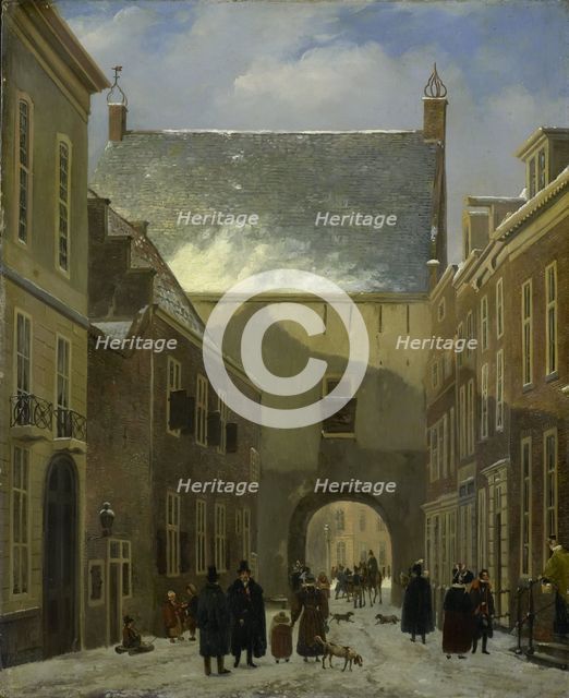 The Gevangenpoort, The Hague, 1820-1830. Creator: Johannes Adrianus van der Drift.