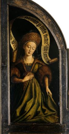 The Ghent Altarpiece. Adoration of the Mystic Lamb: Cumaean Sibyl, 1432. Creator: Eyck, Jan van (1390-1441)