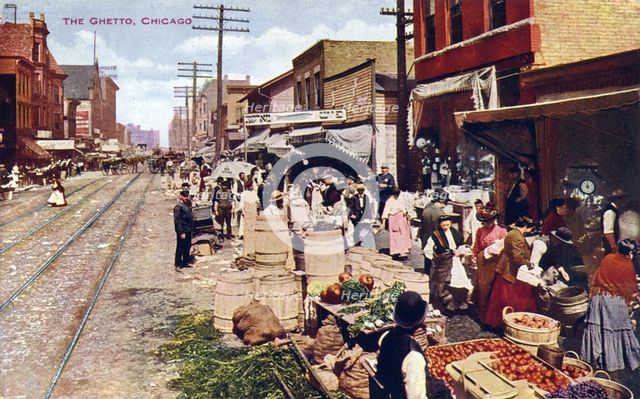 The ghetto, Chicago, Illinois, USA, 1910. Artist: Unknown