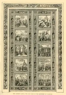 The Ghiberti Gates - The East Door of the Baptistery at Florence 1882. Creator: Unknown