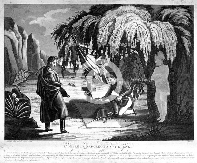 'The Ghost of Napoleon on St Helena', c1825. Artist: Unknown
