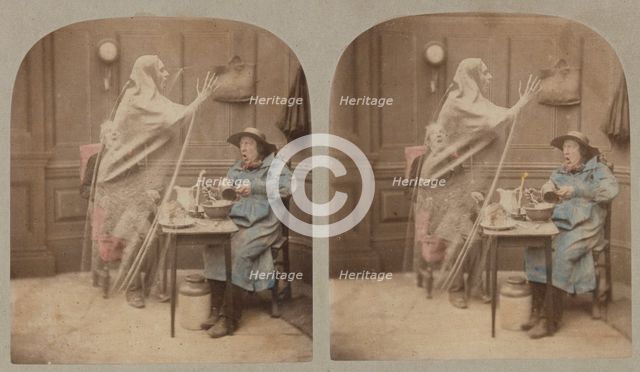 The Ghost in the Stereoscope, ca. 1856. Creator: London Stereoscopic & Photographic Co.
