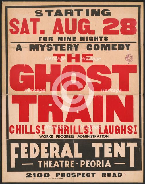 The Ghost Train, Peoria, IL, 1937. Creator: Unknown.