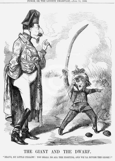 'The Giant and the Dwarf', 1859.  Creator: Unknown.