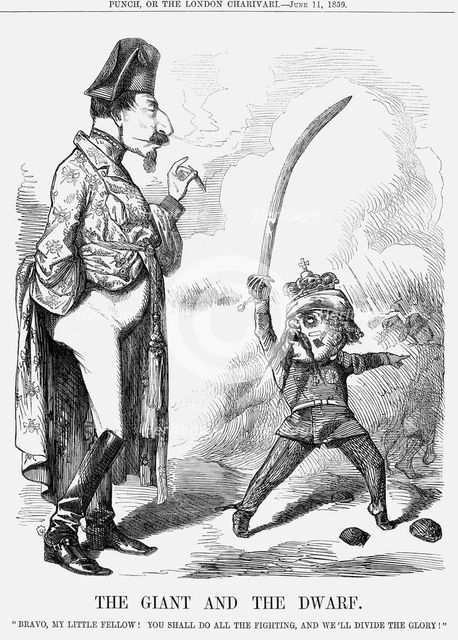 'The Giant and the Dwarf', 1859.  Creator: Unknown.