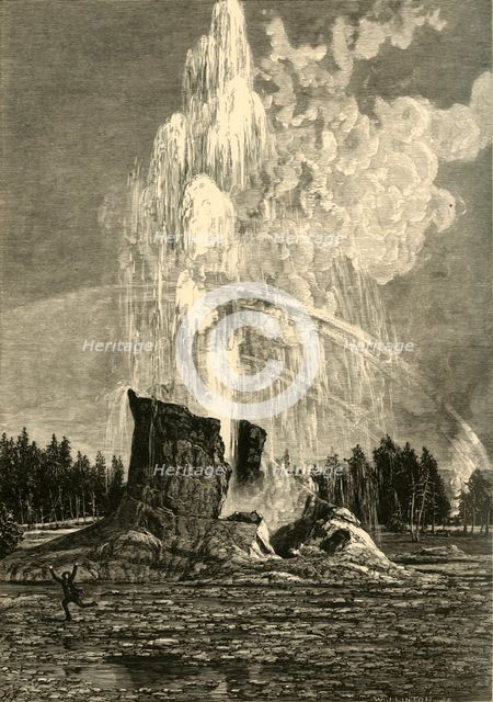 'The Giant Geyser', 1872.  Creator: W. J. Linton.