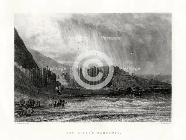 The Giant's Causeway, County Antrim, Northern Ireland, 1884. Artist: Edward Radclyffe