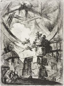 The Giant Wheel, 1761. Creator: Giovanni Battista Piranesi