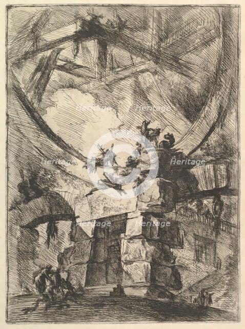 The Giant Wheel, from Carceri d'invenzioni (Imaginary Prisons), ca. 1749-50. Creator: Giovanni Battista Piranesi.