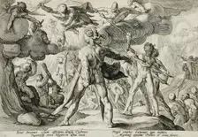 The Giants Climbing the Heavens, published 1589. Creator: Hendrik Goltzius
