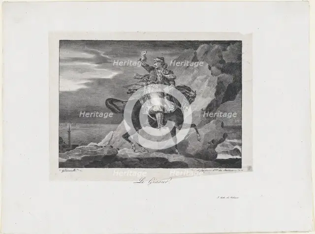 The Giaour, 1820. Creator: Theodore Gericault.