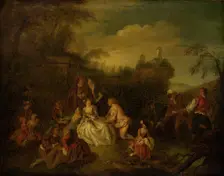 The Gift of the Fishermen, 18th or 19th century. Creator: Jean-Baptiste Pater