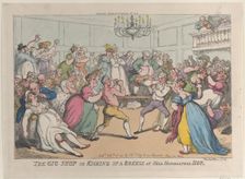 The Gig Shop or Kicking Up a Breeze at Nell Hammiltons Hop, February 16, 1811., February 16, 1811. Creator: Thomas Rowlandson