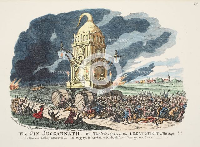 The Gin Juggarnath or the Worship of the Great Spirit of the age!! …, 1835.