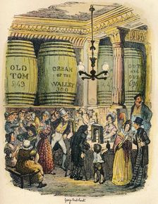 The Gin Palace c1900. Artist: George Cruikshank