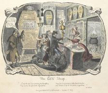 The Gin Shop, 1828. Creator: George Cruikshank