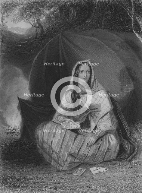 'The Gipsy', c1850. Artist: Albert Henry Payne.