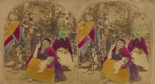The Gipsy Camp. "A Gipsy's life is the life for me", about 1860. Creator: London Stereoscopic & Photographic Co