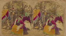 The Gipsy Camp. "A Gipsy's life is the life for me", about 1860. Creator: London Stereoscopic & Photographic Co