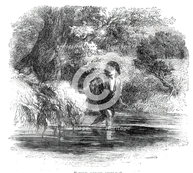 "The Gipsy Child", 1860. Creator: Dalziel Brothers.