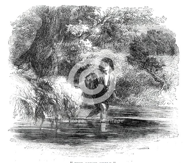 "The Gipsy Child", 1860. Creator: Dalziel Brothers.