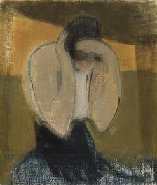 The Gipsy Woman; The Romani Woman, 1919. Creator: Helene Schjerfbeck
