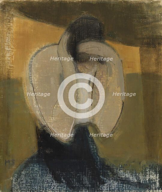 The Gipsy Woman; The Romani Woman, 1919. Creator: Helene Schjerfbeck.
