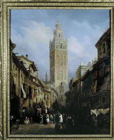 The Giralda of Seville oil on canvas