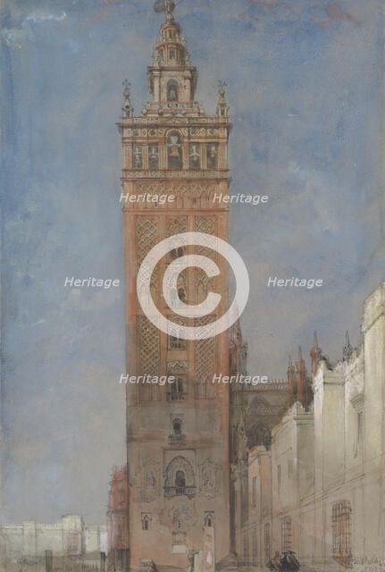 The Giralda, Seville, 1833. Creator: David Roberts.
