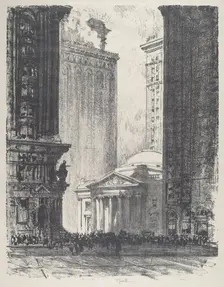 The Girard Trust Company, 1912. Creator: Joseph Pennell